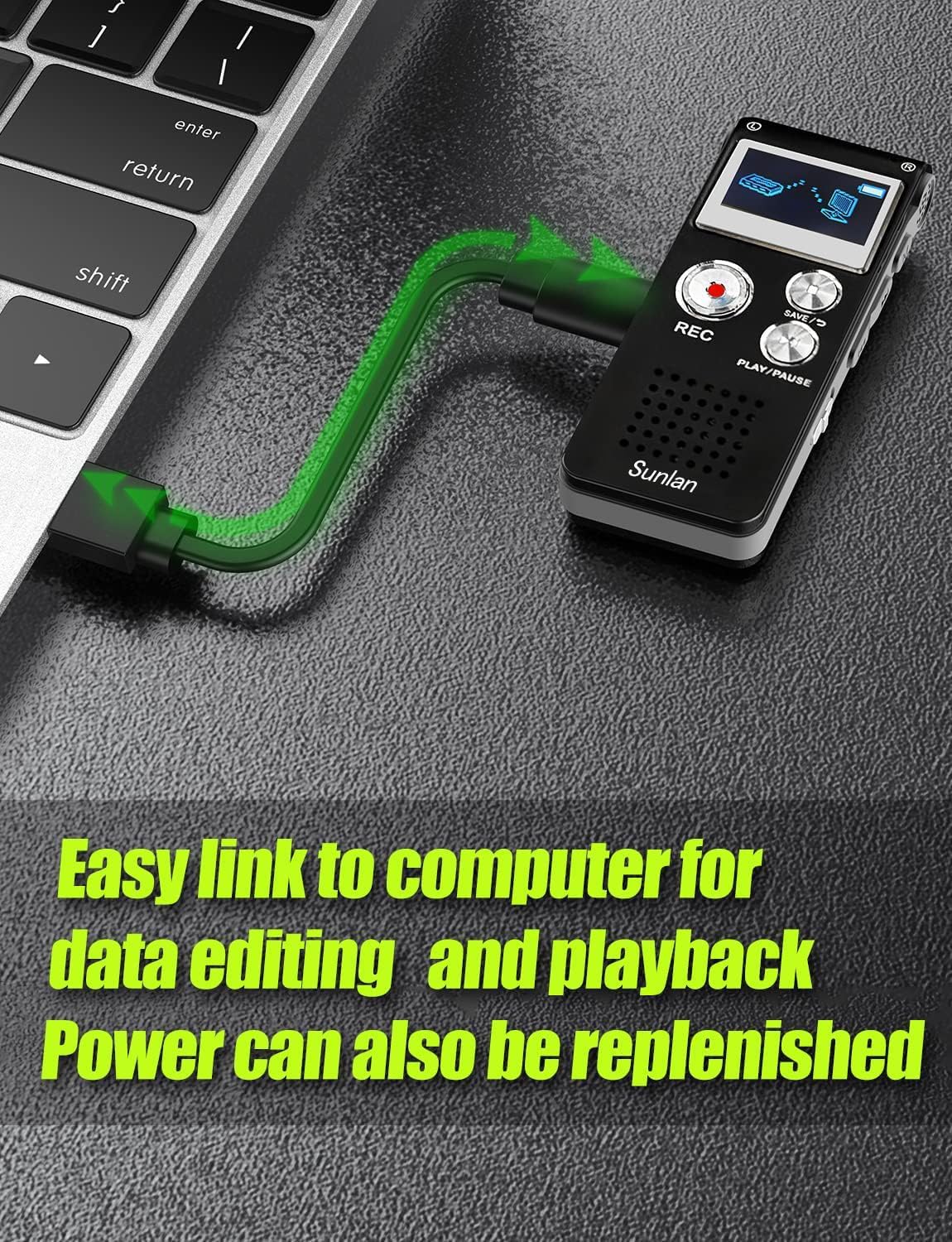 Pocket Size Voice Recorder Easy To Carry Device