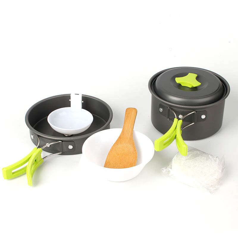 Lightweight Pots and Pans Set for Travel & Hiking