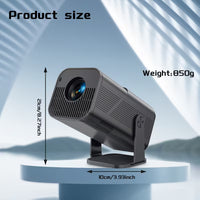 1080P projector displaying movie on large screen