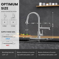 Brushed Nickel Sink Faucet for Cleaner Water and Daily Kitchen Use
