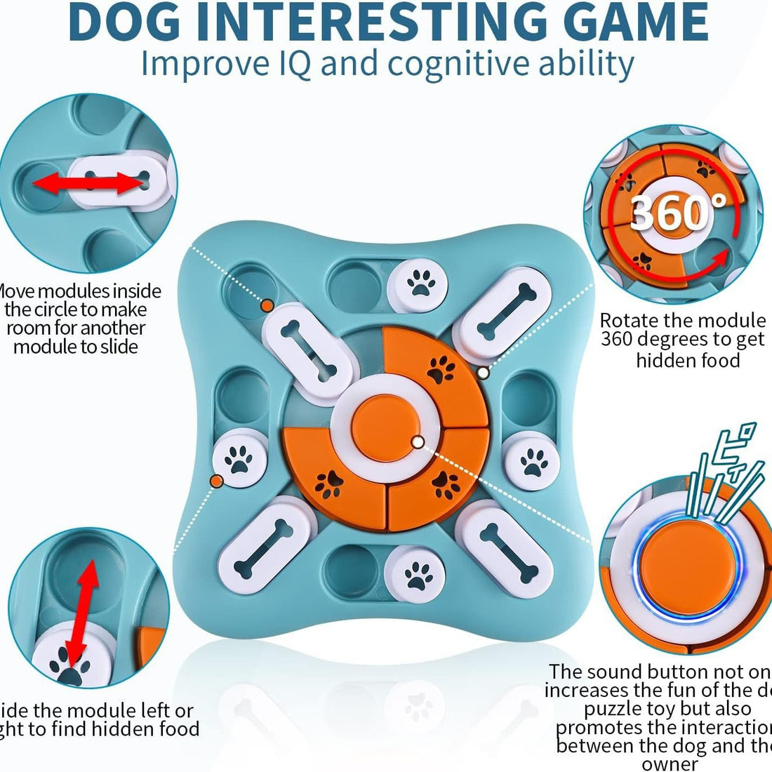 Durable pet-safe interactive dog toy