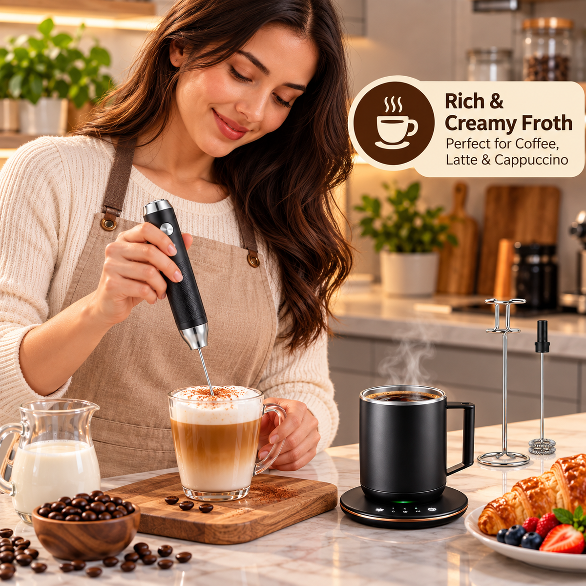 Kitchen appliance bundle featuring electric kettle and multi-function breakfast maker for easy mornings