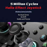 gaming controller RGB lighting colorful design close view