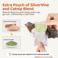 Rechargeable Cat Play Toy With Moving Sparrow Design