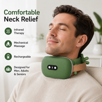 Rechargeable neck massage shawl for neck shoulder and trapezius relaxation