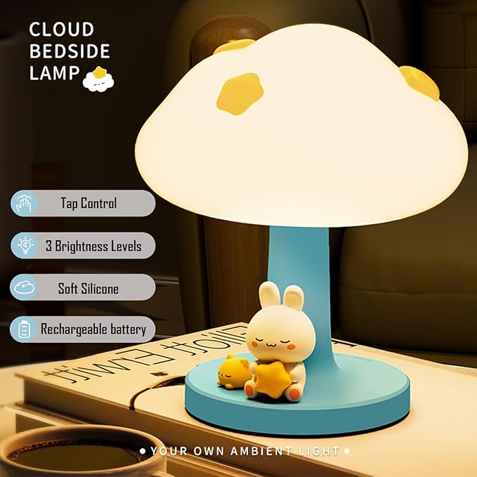 Rechargeable Cloud Night Light For Nursery And Bedside