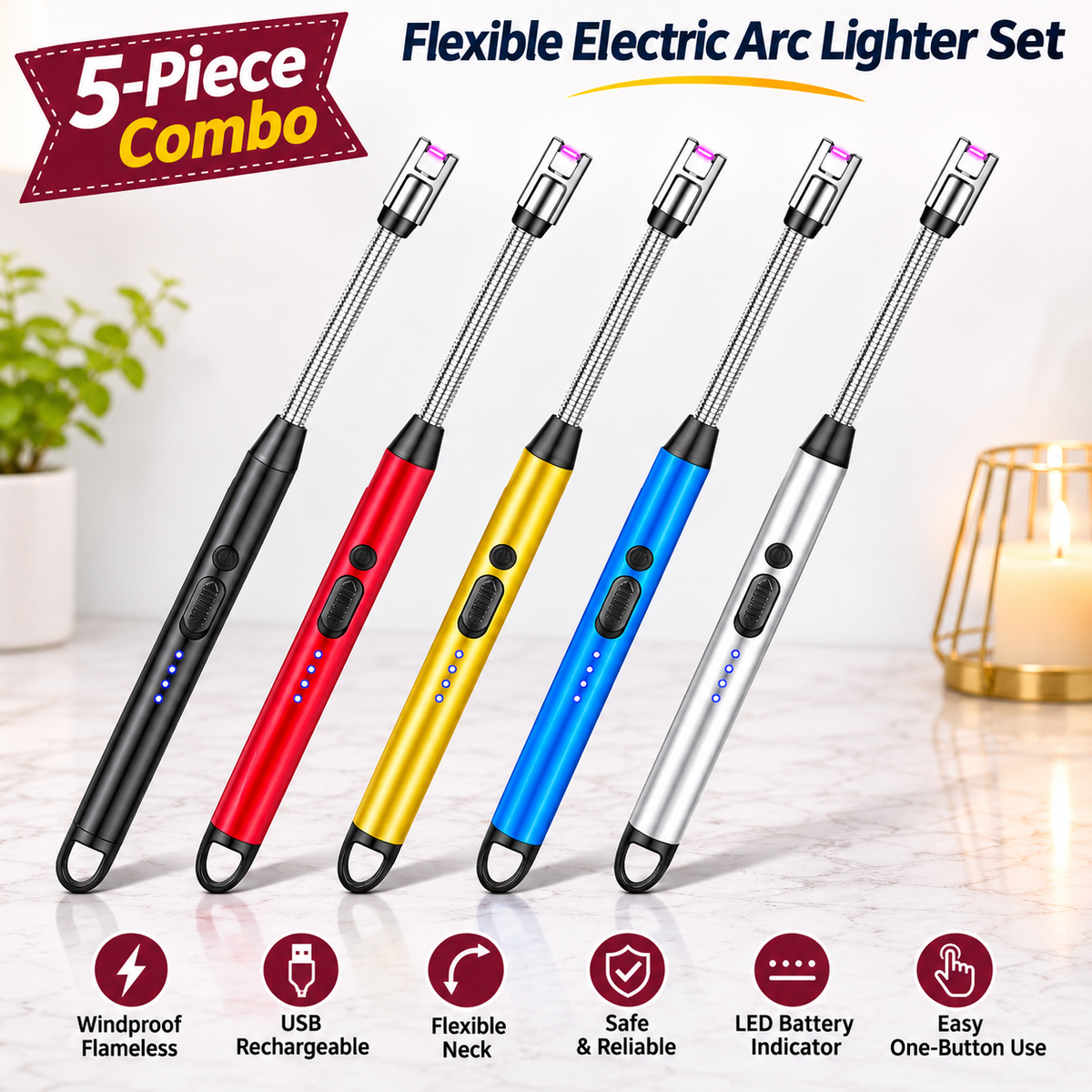 Long Reach Gas Stove Igniter – Rechargeable Electric Lighter