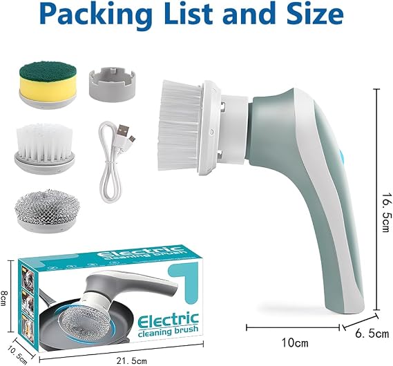 Handheld Electric Spin Cleaning Brush for Home