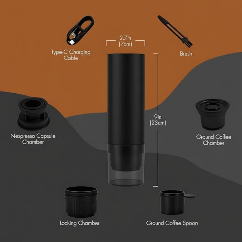 Portable 20 Bar Coffee Maker