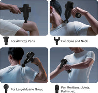 Rechargeable portable massage device for daily relaxation routine
