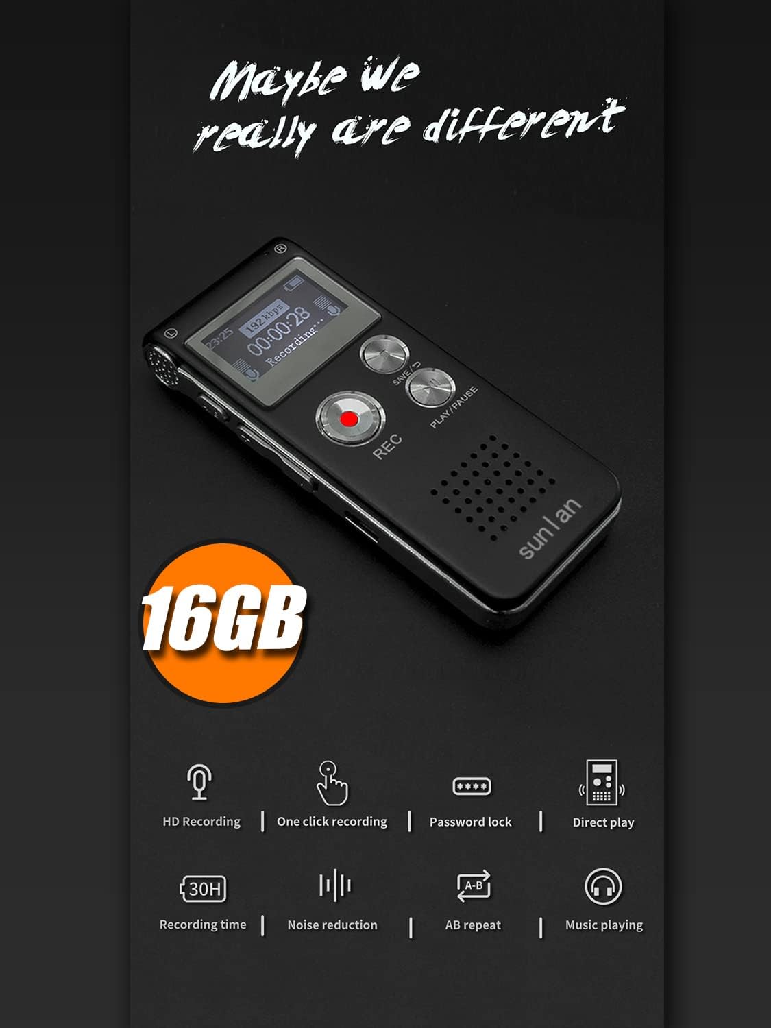 Voice Recorder Playback Function Audio Listening Feature