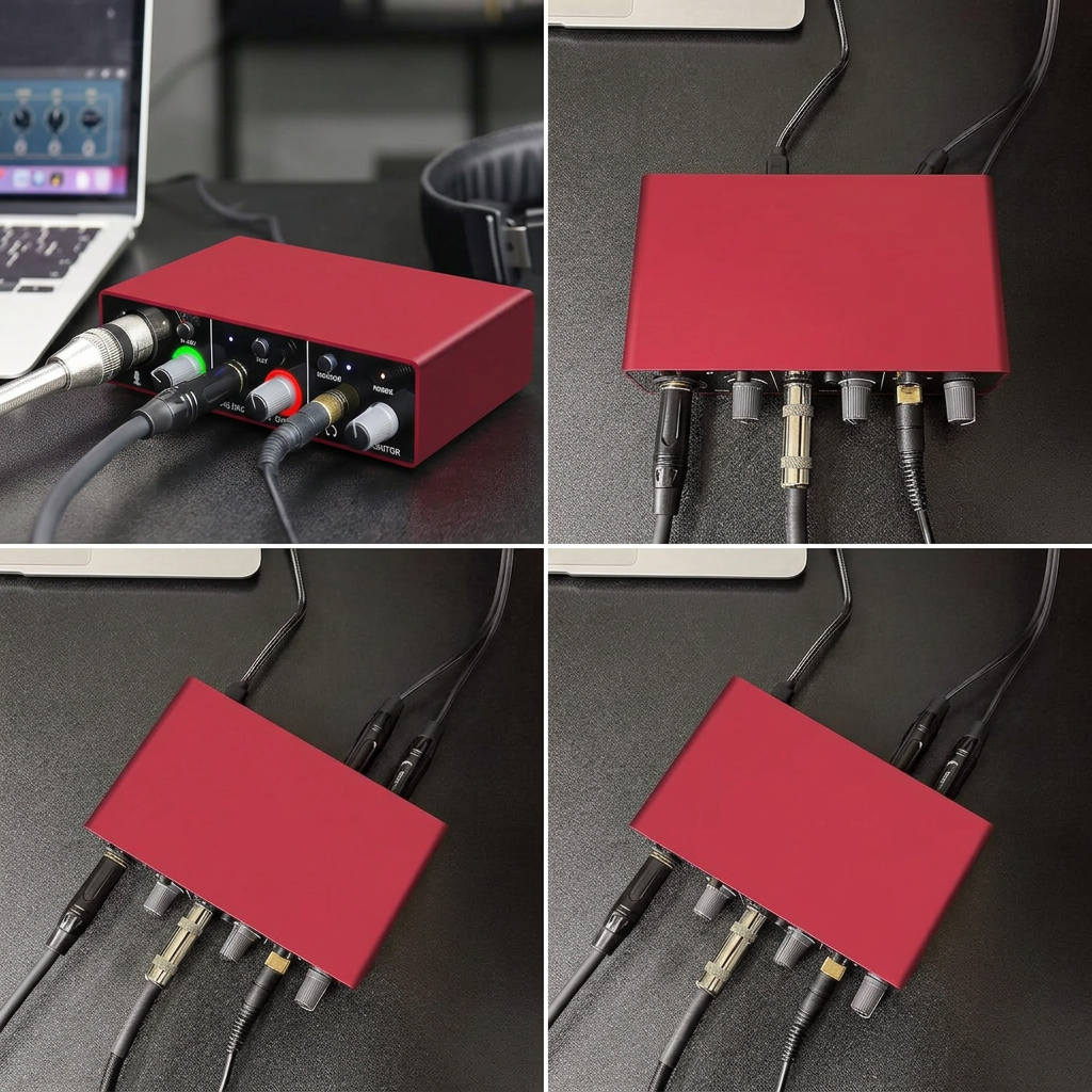 Recording audio interface device for computer use