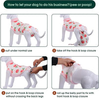Recovery Suit for Dogs After Surgery, Soft and Breathable Post-Op Onesie in Pink