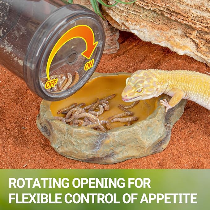 Reptile Keeper Shaker Feeder for Reptiles Insect Coating Tool