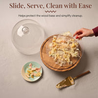 12-Inch Dessert Stand with Transparent Dome