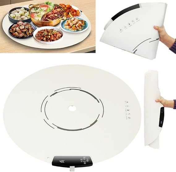 Portable Silicone Food Heating Mat for Kitchen & Travel