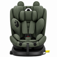 Child car seat with integrated rotating base