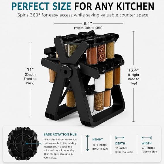 Decorative Ferris Wheel Spice Storage Rack
