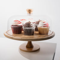 Cake Display Stand with Protective Dome
