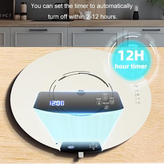 Travel-Friendly Foldable Food Warming Tray with Adjustable Heat