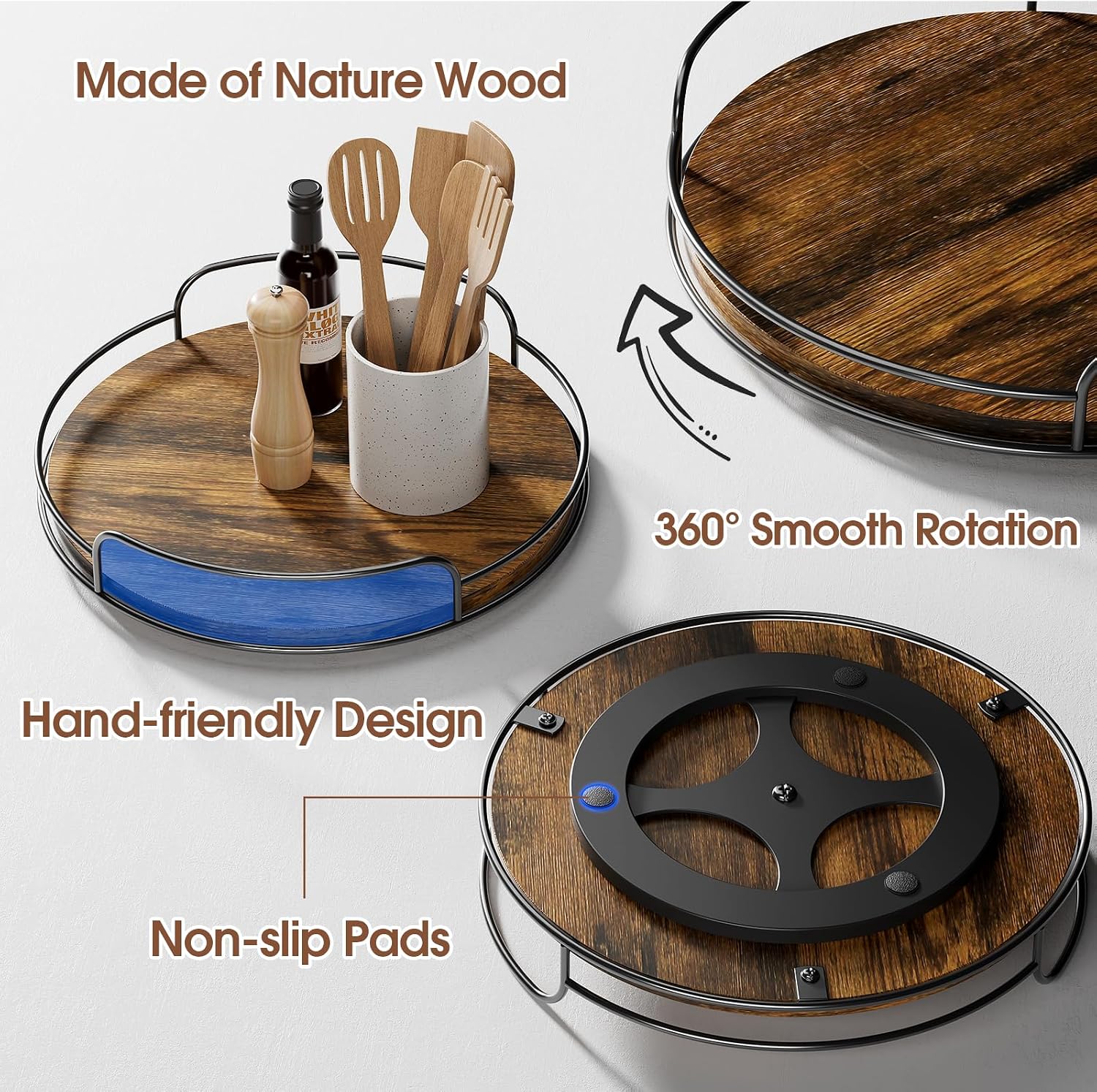 Rotating Organizer for Pantry and Cabinet Storage