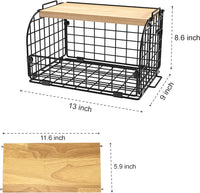 Two-tier kitchen counter fruit and vegetable organiser
