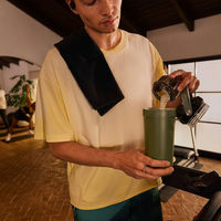 close-up view of straw lid for easy drinking