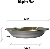 Shallow dog food bowl wide design for whisker fatigue relief