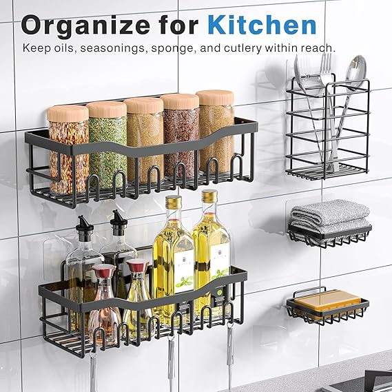 Shower Organizer Set Stainless Steel