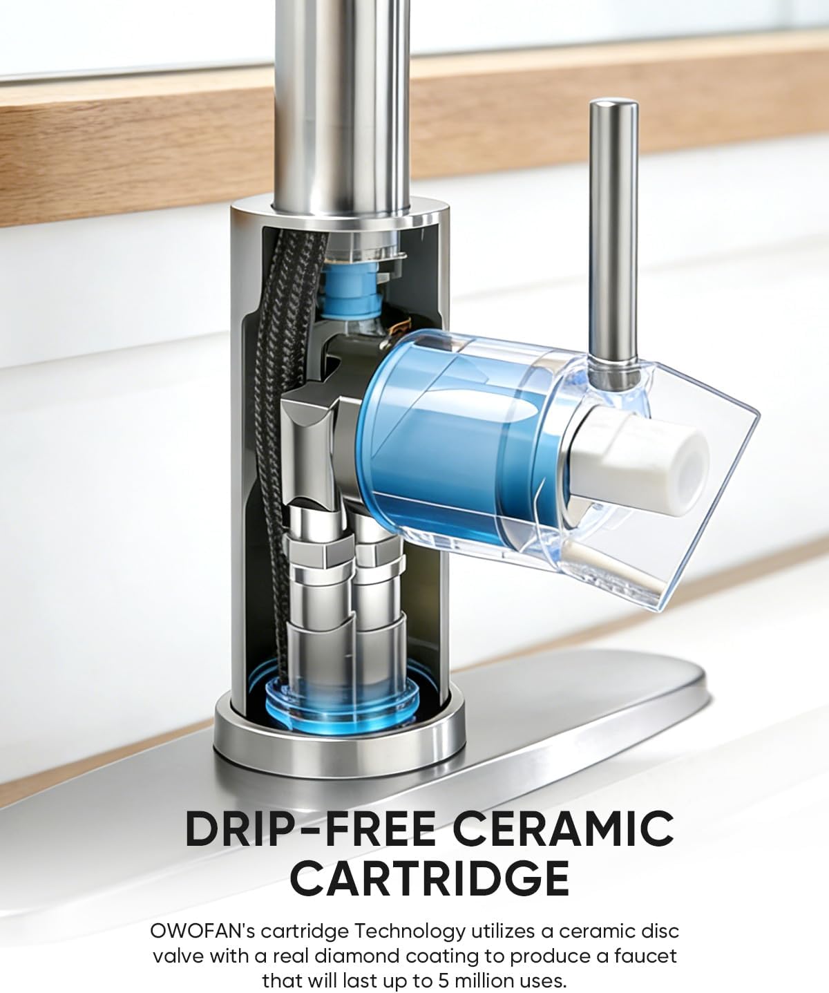 Modern Stainless Steel Kitchen Mixer Tap