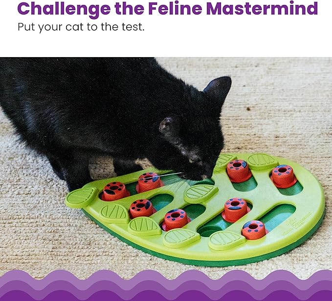 Slow Feeder Puzzle Toy for Cats, Helps Slow Eating and Promotes Healthy Mealtime Habit