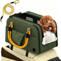 Small dog car seat with soft cushion for vehicle travel