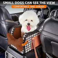 Compact car carrier for small dogs and cats