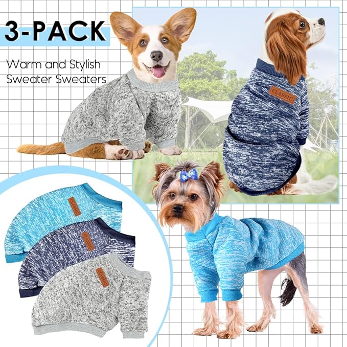 Small Dog Winter Sweater Outfit, Perfect for Cold Weather