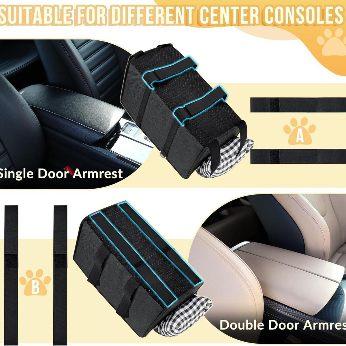 Small dog travel seat with cushioned interior