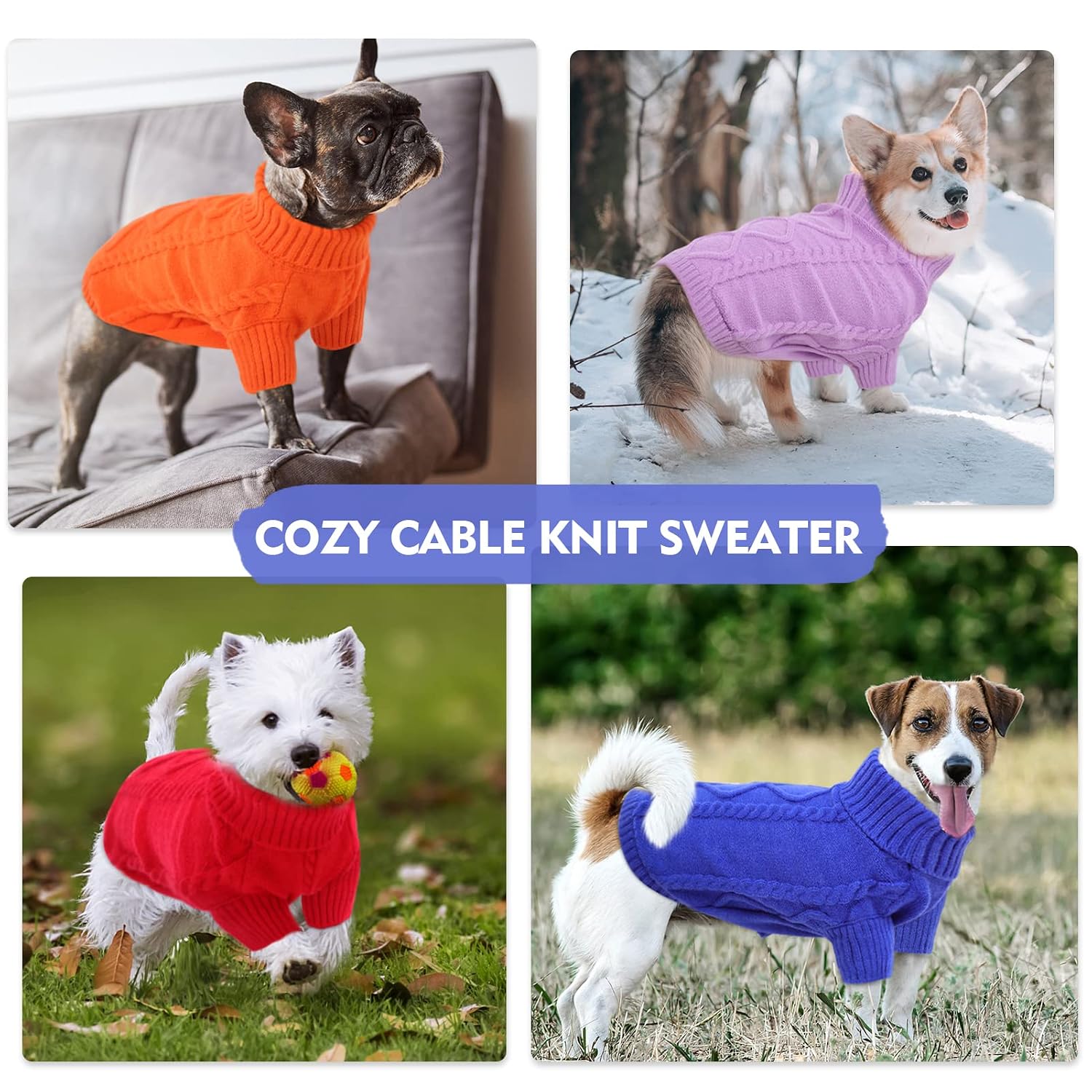 Small Pet Knit Sweater With Comfortable Pullover Design