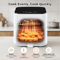 3QT digital air fryer with touch panel
