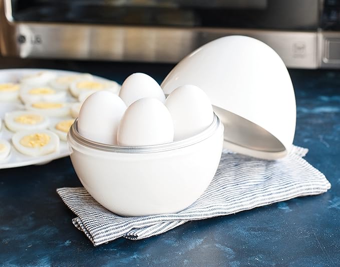 small microwave egg cooker for compact kitchen storage
