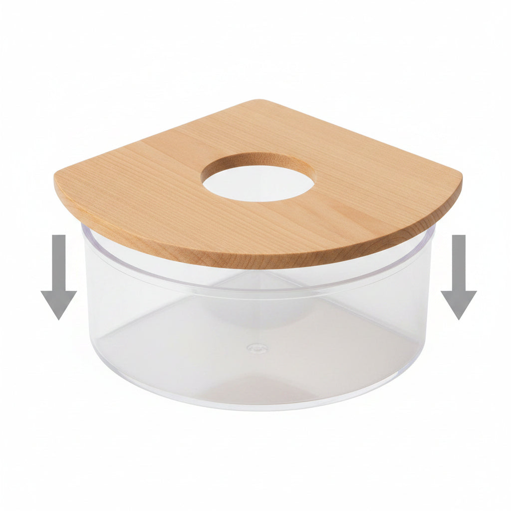 Easy-clean triangle sand bath box for mice