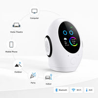 Smart AI desktop companion bundle with Bluetooth speaker and wireless charging accessories
