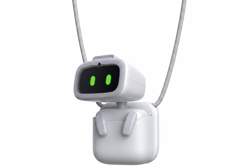 Smart desktop technology bundle with AI companion speaker and charging accessories