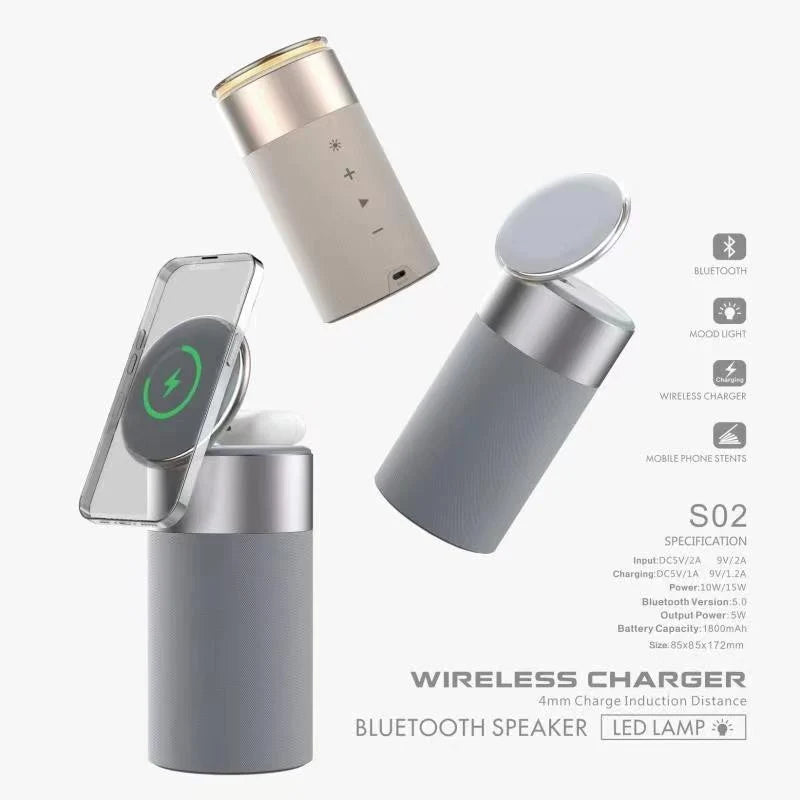 Smart Watch Ring Wireless Speaker And Headphones Bundle