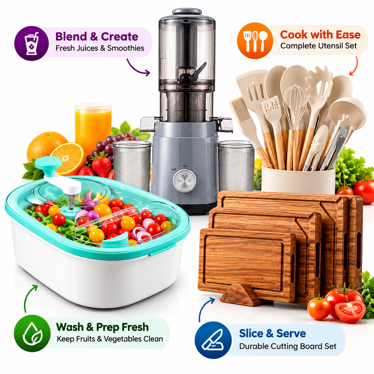 Smart Kitchen Prep Essentials Bundle