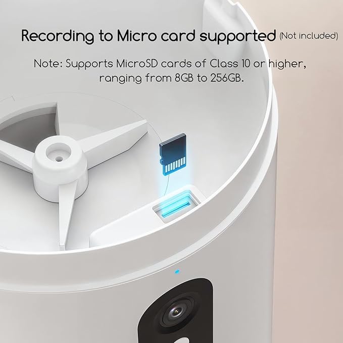 Smart pet food dispenser with compact indoor feeding design