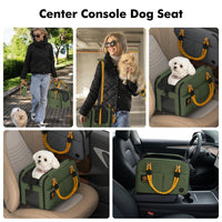 Soft cushion dog car seat for comfortable travel