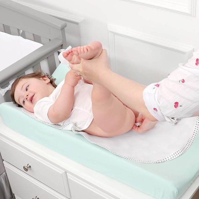 Soft and absorbent changing pad liners, providing comfort and protection during diaper changes.