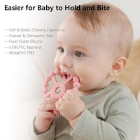Soft baby chew toys for sore gums and teething comfort