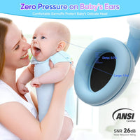 Soft baby headphones for comfort and noise reduction