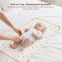 Soft muslin cotton baby changing pad, breathable and comfortable for your baby.
