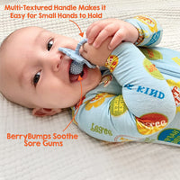 Soft silicone teething toy for babies and infants